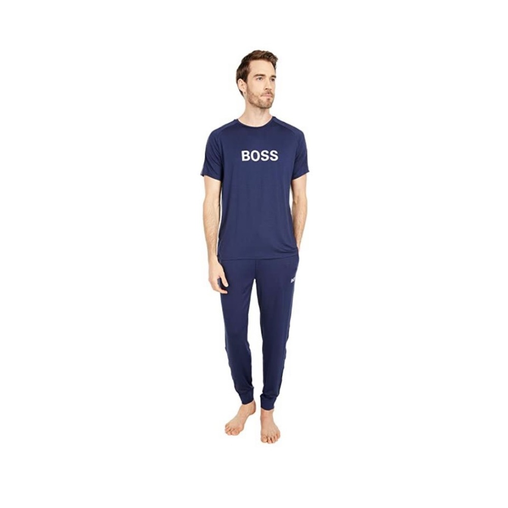 NWT HUGO BOSS Lounge Set - Shirt with matching Pants - Size Large - Dark Blue